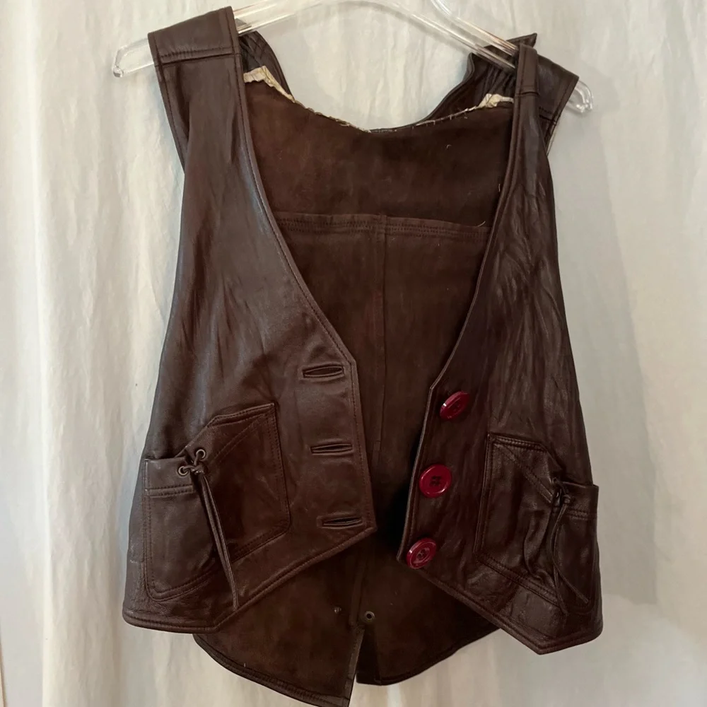 WOMEN’S leather vest MIKE & CHRIS MODIFIED boho biker